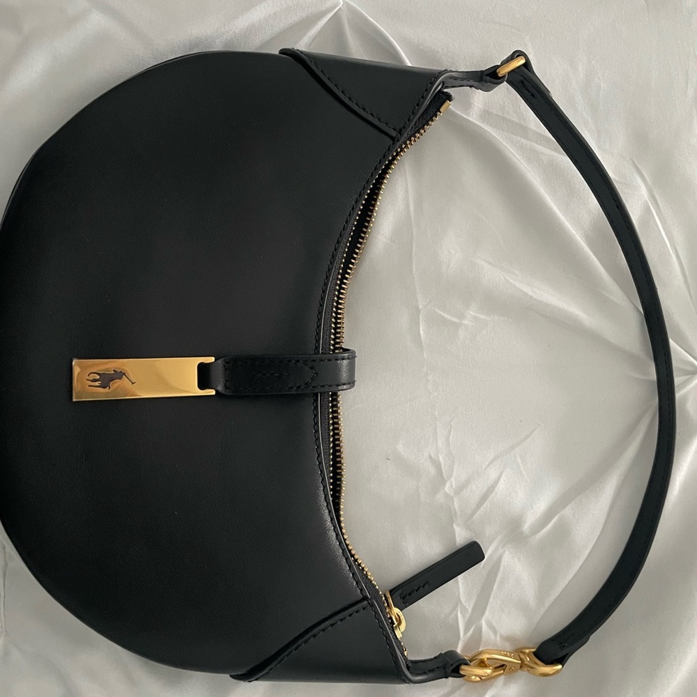 Black Leather Shoulder Bag